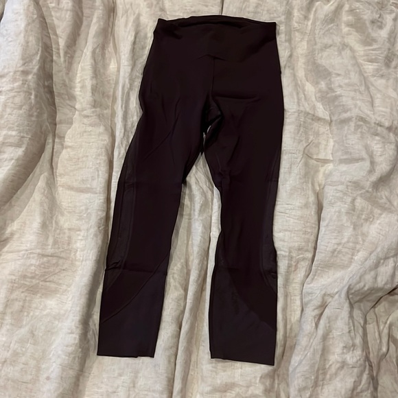 Eggplant color Lululemon Capris - Picture 1 of 5